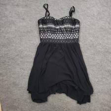 Guess Dress Womens 2 Black Mini A-line Tank Short Sweetheart Sleeveless Ladies