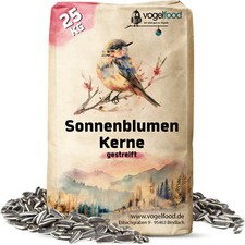 25 kg Sonnenblumenkerne gestreift Wildvögel Vogelfutter Streufutter Sommer