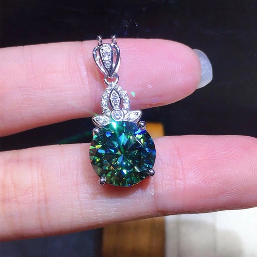 Gorgeous Wedding 925 Silver Plated Necklace Pendant Women Cubic Zircon Jewelry - Picture 21 of 39