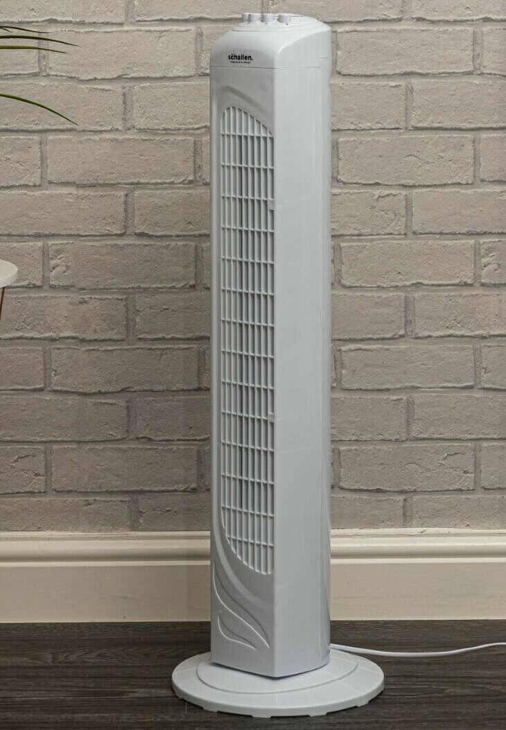 Schallen 29" Slim Modern Portable Oscillating 3 Speeds & Timer Cooling