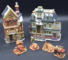 RITE AID VILLAGE COACH HOUSE CAFE, GALLERY ANTIQUES & HARVEST / FALL FIGURES