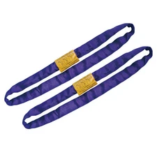 Endless Round Lifting Sling Heavy Duty Polyester Purple 4'. Sold in Pair