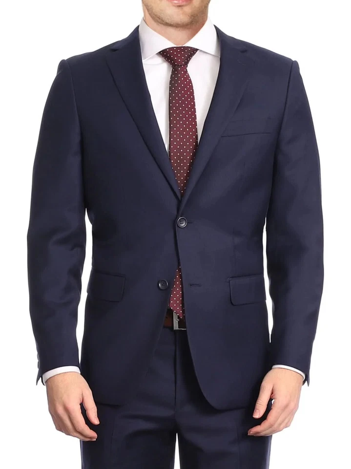 Traje de Lana Ted Baker No Ordinary Joe Jake Ajuste Moderno, Azul Marino - 44 Corto 38W Foto 3 de 3