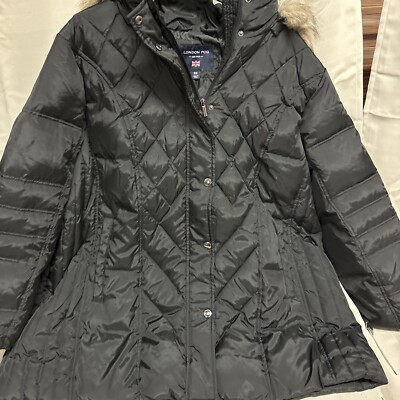 London Fog Women's Diamond Quilted Down Coat Size 3x