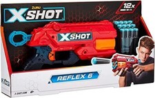 ZURU X-Shot Excel Double Reflex 6 Foam Dart Blaster with 16 Darts Multicolor New