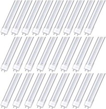 T8 LED Tube Bulb 4 ft. Single-End Powered Ballast Bypass 22W Linear 6500K 25x