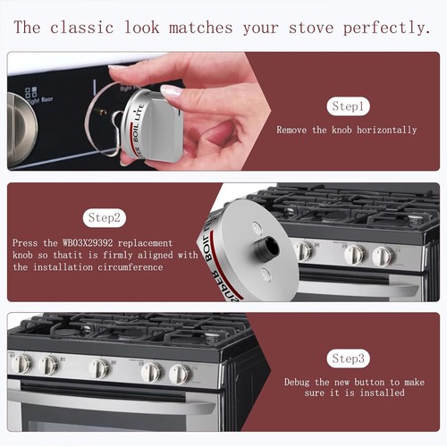 4 (EBZ37189611) Burner Range Knobs & 1 (EBZ37189609) Super Boil Knob Set of 5 Pc - Picture 11 of 12