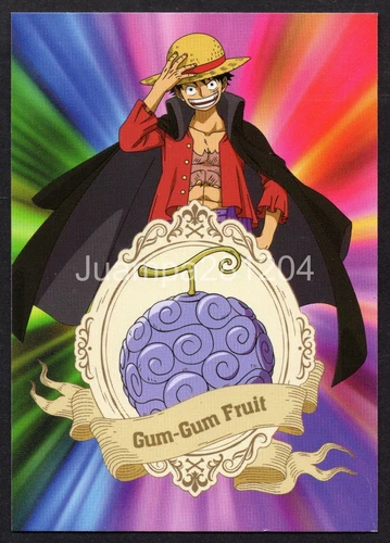 FRUIT GOMU GOMU CHROME #145 CARD ONE PIECE 25TH ANNIVERSARY TC 2024 PANINI