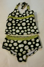 New Breaking Waves Girls' 2-Piece Multi-Print Tankini Swimsuit Size 10