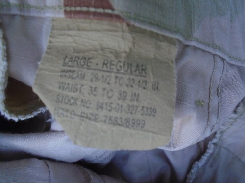 US Army Airborne Desert Camouflage Uniform Hose Herren Größe L hellbraun - Bild 2 von 3