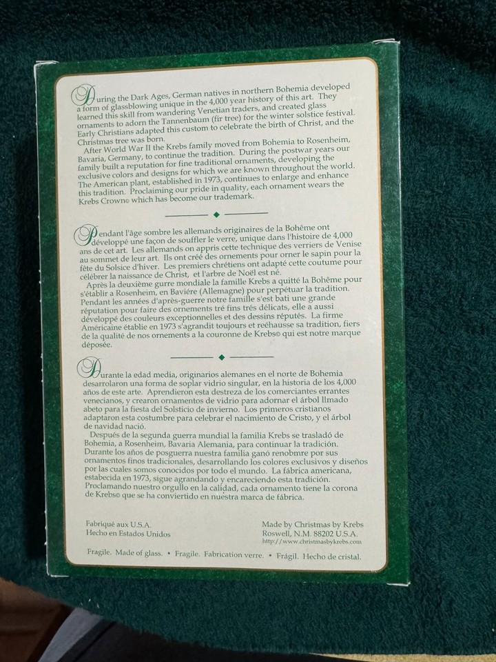 4 Kmart Snow Covered Trees Clear Glass Gold Trees Ornaments eBay