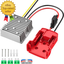 18V to 12V Step-Down Converter Compatible with Milwaukee 18V Battery, DC 12V 20A