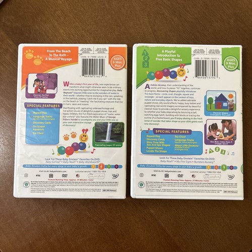 Mixed Bundle of 6 Baby Einstein DVDs 0-12 months, neptune, mozart, fav places - Picture 3 of 22