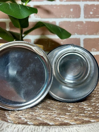 Vintage Barton’s MOD Canister Metal Tin Black Groovy Design 70s Almond Kisses - Picture 6 of 8