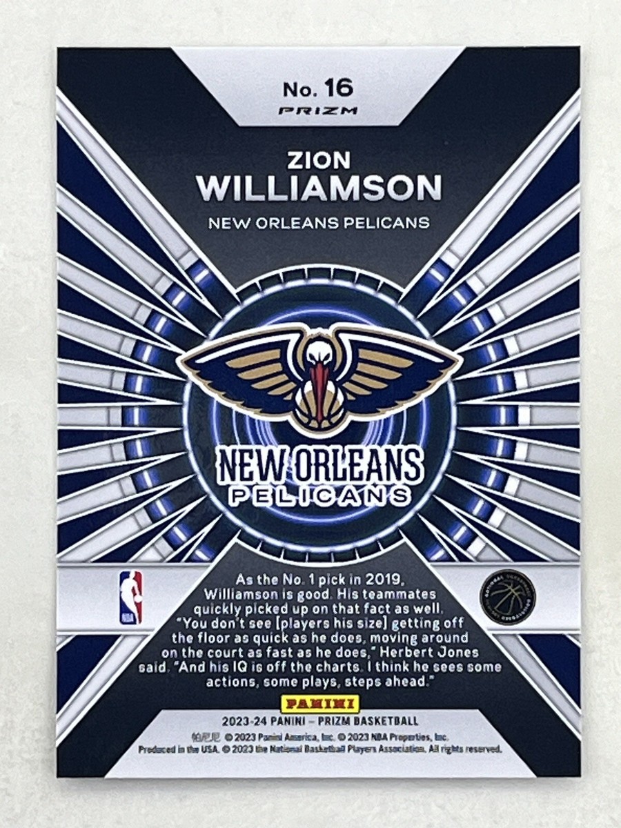 Zion Williamson 2023-24 Panini Prizm Dominance Silver Prizm Zion Williamson 2023-24 Panini Prizm Dominance Silver Prizm