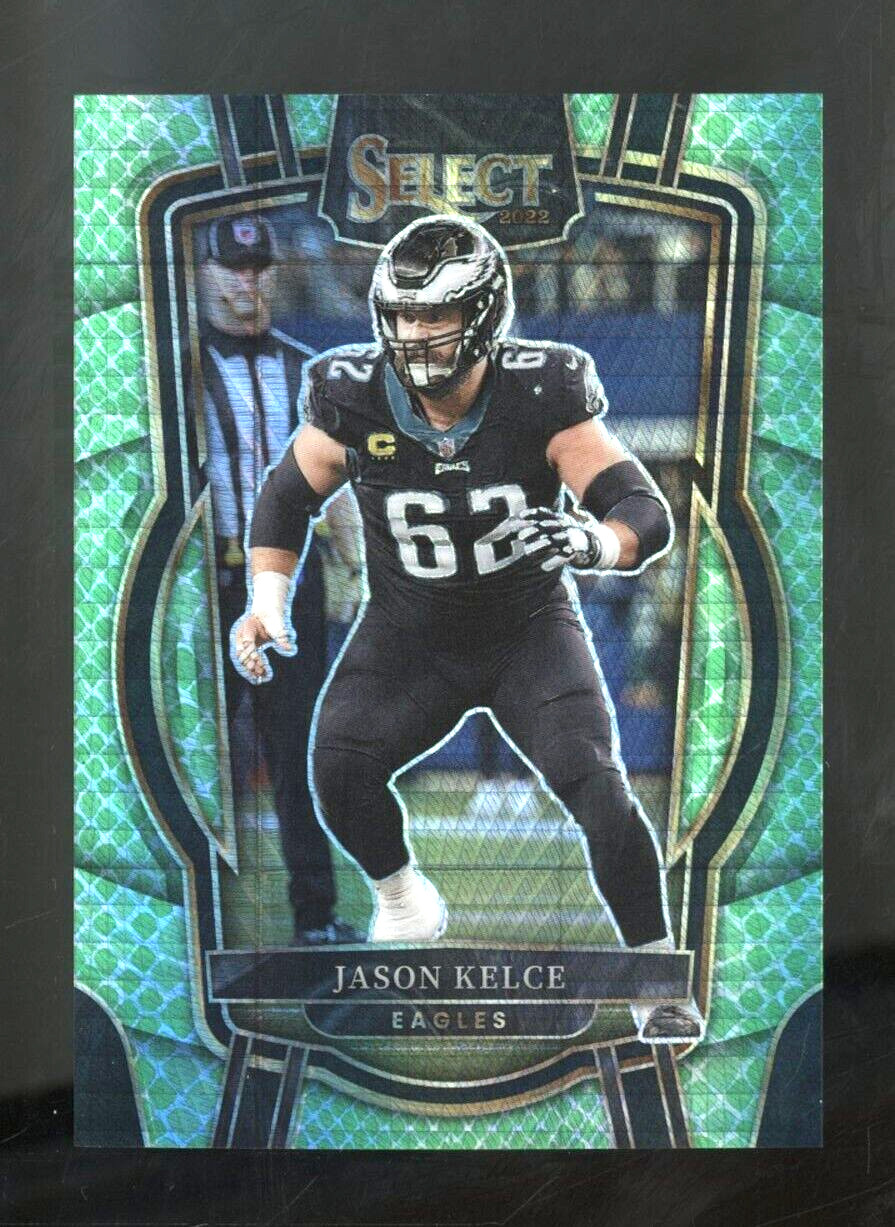 2022 Panini Select Dragon Scale Prizm #220 Jason Kelce Eagles 6/89