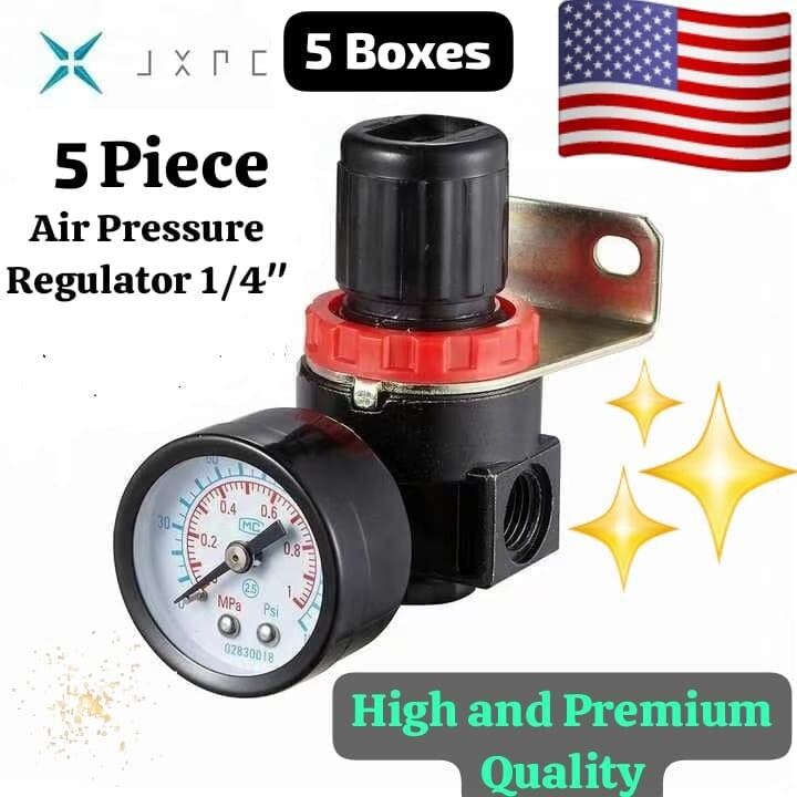 5 BOXES 1/4" Air Line Compressor Pressure Regulator Pneumatic Compressed AR 2000