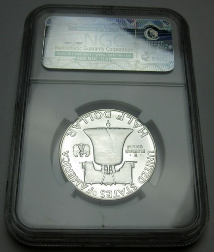 1955 PF 68 CAMEO Franklin Silver Half Dollar NGC Proof 68 CAMEO - Picture 2 of 10