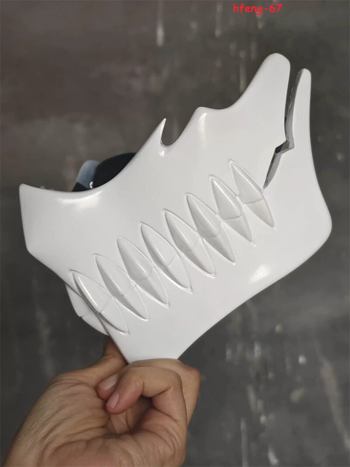 Bleach Arrancar NO.3 Máscara Tear Halibel Anime Cosplay FRP Máscara Halloween Adereços - Imagem 3 de 4