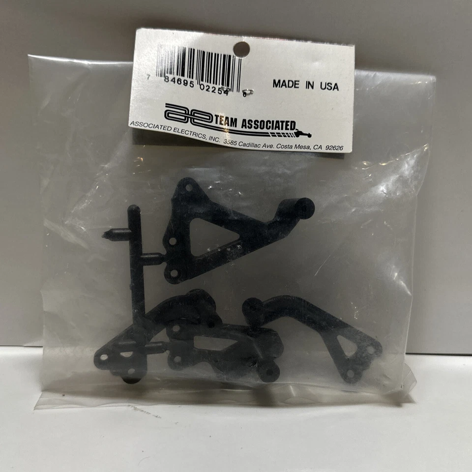 Vintage RC Team Associated NTC3 Series Chassis Brace Set Plastic Black 2254 - Image 2 of 4