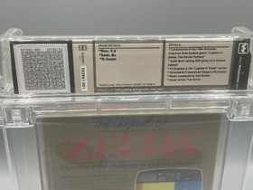 Die Legende von Zelda 9.0 B+ versiegelt [Oval SOQ R] NES Nintendo WATA nicht VGA