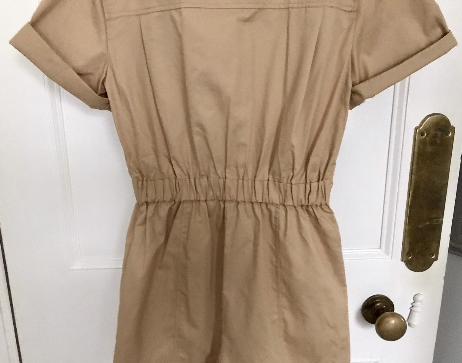Zara Camel Buttoned Playsuit XS - Stylish Summer Essential BNWT image 8