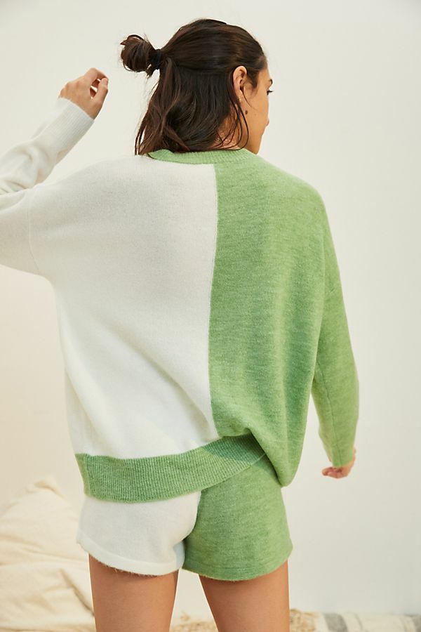 Anthropologie Lea Colorblocked Sweater 
