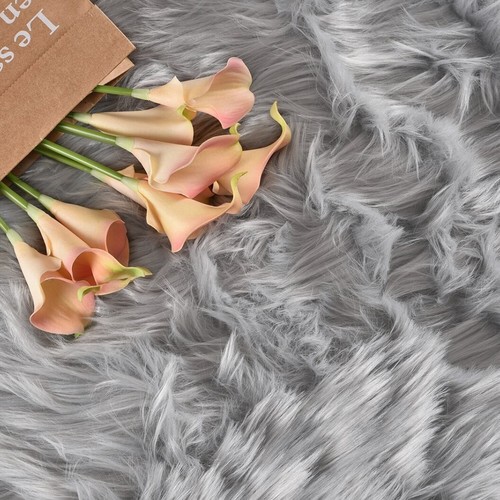 Latepis Faux Fur Sheepskin Area Rugs Soft Shaggy Carpet for Living Room Bedroom - Picture 29 of 219