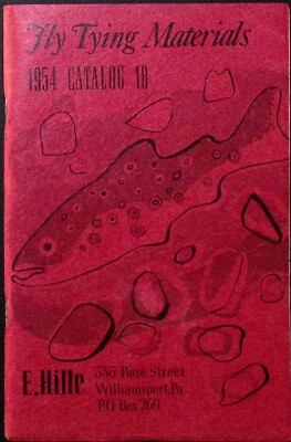 1954 Fly Tying Materials Catalog 18 E. Hille Williamsport PA Fly Making Supplies