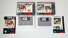 LOT OF 2 - NHL 94 & NHL 96 SNES Super Nintendo Games With Box and Manuals TESTED