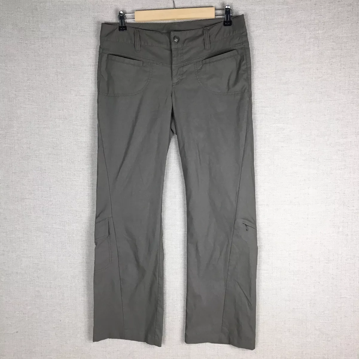 Athleta Dipper Cargo Pants Size 8 SPF 50 Hiking Athletic Outdoor Stretch  Gray