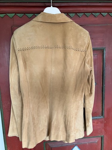 Walter Damen Leder Blazer Ziegenvelours natur 40 - Bild 5 von 10