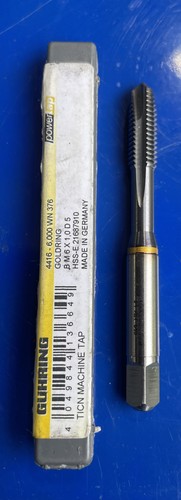 Guhring Powertap, Rubinetto a punta spirale M6 x 1,00, HSS-E (Cobalto), TiCN - Foto 1 di 2
