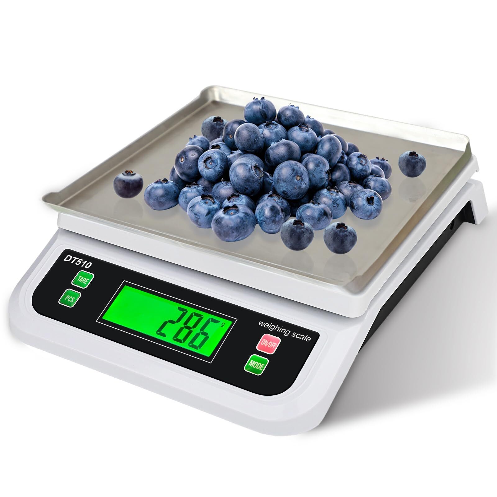 Large Food Scales for Kitchen 40kg/88lbs Digital Kitchen Scale with Tare and ...