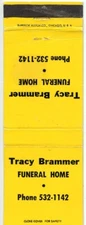 Tracy Brammer Funeral Home, Ironton, Ohio Matchbook