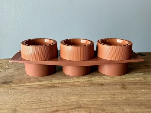 Tupperware Serviteur Apéritif Trio Vintage - 3 Pots à Condiments Avec Couvercles - Blanc