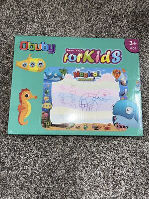 Obuby Aqua Magic Doodle Mat for Kids 47 x 35 Inches Water Painting Drawing Doodl