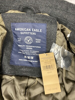 American Eagle Outfitters Women's AEO Wool blend Pea Coat