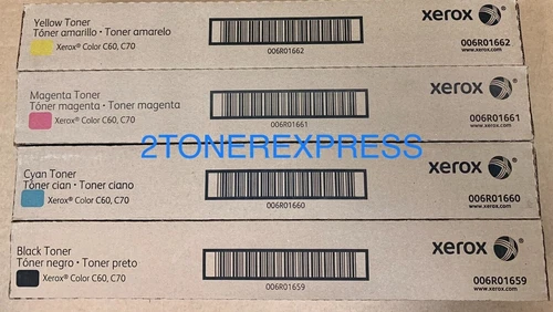 🇺🇸 ❇️ 4PK TONER XEROX C60 C70 SET CMYK 006R01659/60/61/62 🇺🇸 ❇️