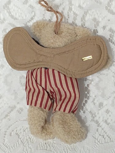 Angel Teddy Bear Ornament Patriotic Red Beige Blue tblas1 - Picture 12 of 12