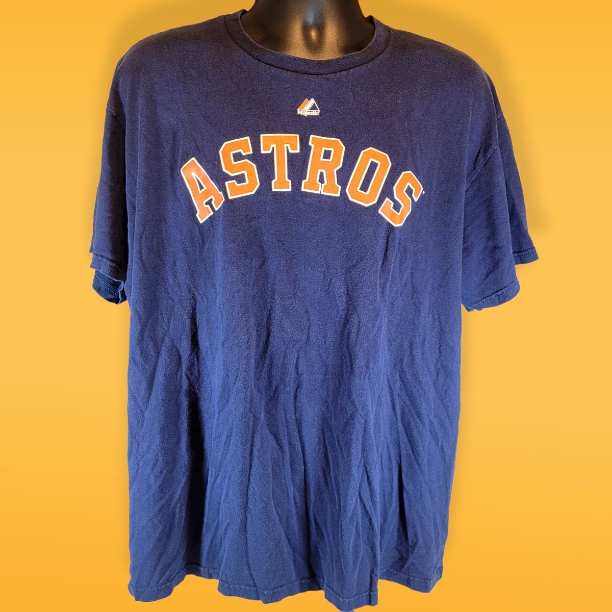 Majestic Jose Altuve Houston Astros #27 Player T Shirt Size XL MLB
