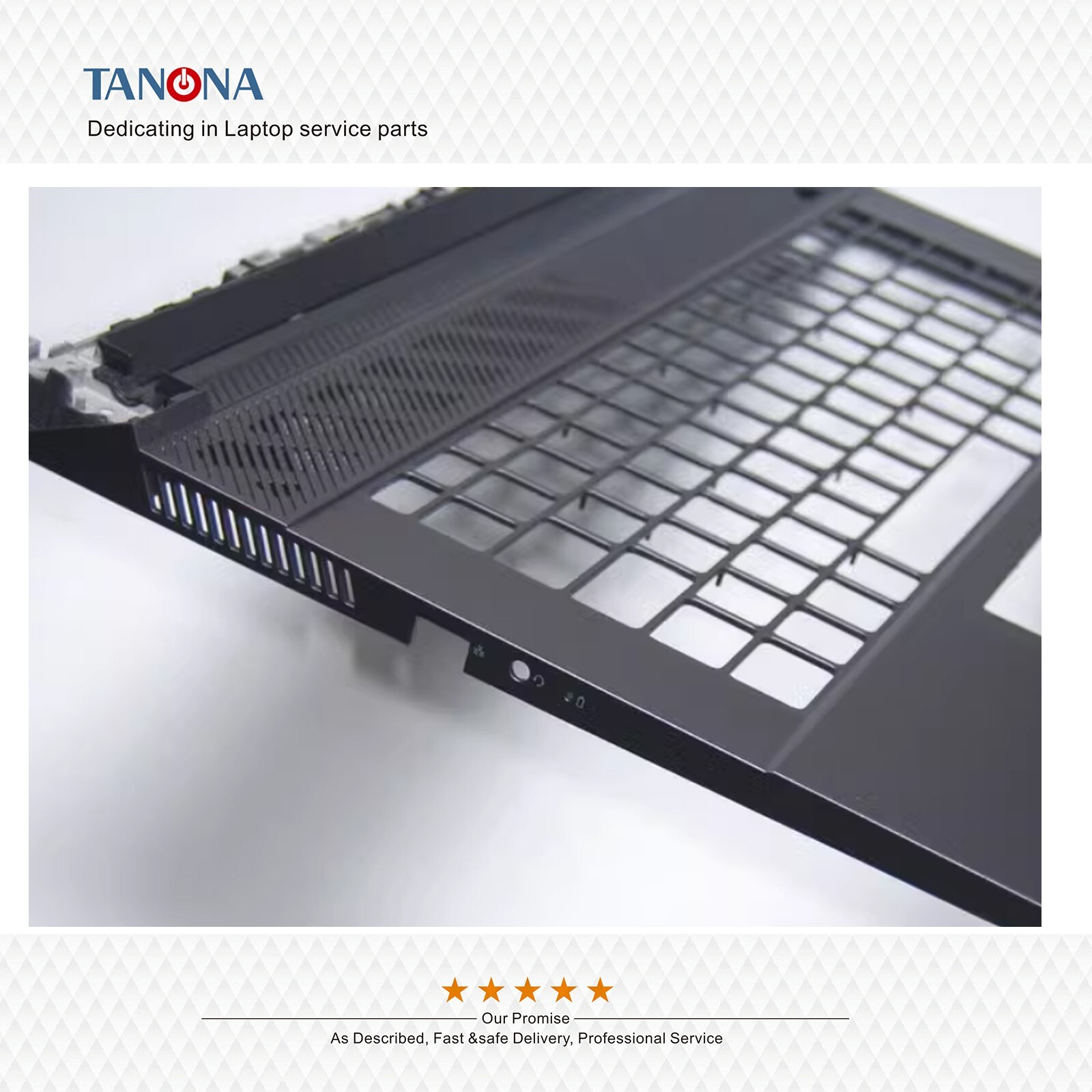 New 0HW2RM For Dell G16 7630 7635 Palmrest Upper Case KB Bezel Cover C ...