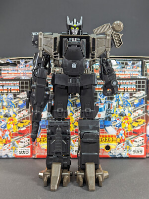 Transformers G1 Micromaster Black Sixturbo complete CHASE Reissue 2002 Case Box
