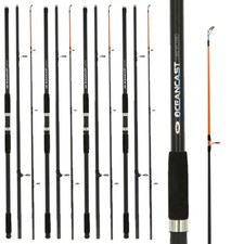 4 x 14FT OCEANCAST 3pc SEA SURF BEACH CASTER FISHING ROD CASTING WEIGHT 4-7oz