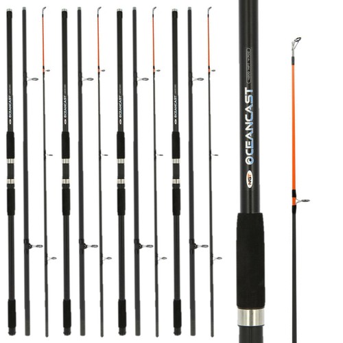 4 x 14FT OCEANCAST 3pc SEA SURF BEACH CASTER FISHING ROD CASTING WEIGHT