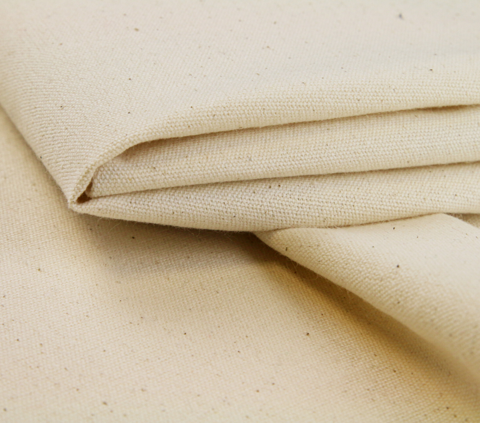 Calico Fabric 100 Cotton Natural Unbleached Heavy Weight 230GSM Canvas