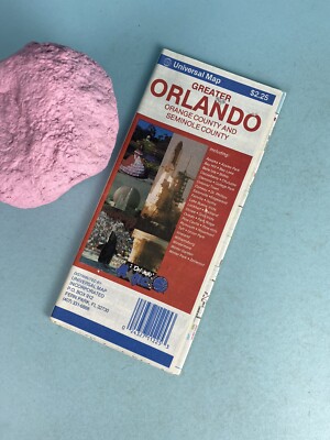 Universal Map Greater Orlando Orange County and Seminole County Florida Map