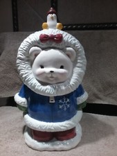 Cooks Club  Blizzard & Co SnowFlake Bear & Lil' Shivers  Cookie Jar - 1998