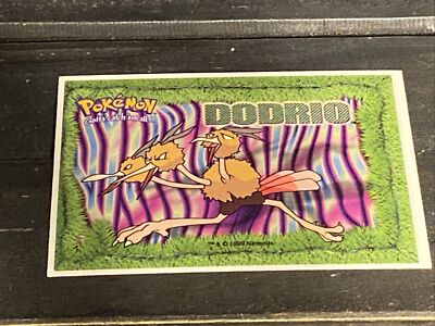 Vintage 1999 Pokémon Dodrio Vending Machine Sticker Card USA Aa&A Global