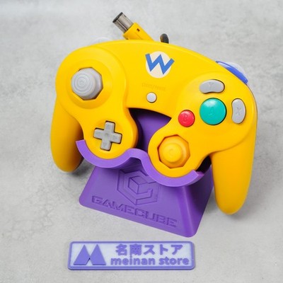 Club Nintendo GameCube Controller Wario Yellow Purple DOL-003 OEM GC TESTED